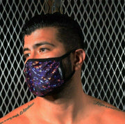 BREEDWELL Fashion Mask Quality Velvet Cyber Party Masque Purple Diamond 9 - SexyMenUnderwear.com