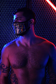 BREEDWELL Fashion Mask Top Quality Face-Masks Stretch Velvet Gold Chamaleon 9 - SexyMenUnderwear.com