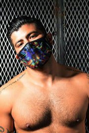 BREEDWELL Fashion Top Quality Face-Masks Stretch Velvet Hypnotic Print 9 - SexyMenUnderwear.com