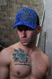 BREEDWELL HAT SPARK TRUCKER CAP SPARKLES FASHION BLUE - SexyMenUnderwear.com