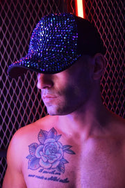 BREEDWELL HAT SPARK TRUCKER CAP SPARKLES FASHION BLUE - SexyMenUnderwear.com
