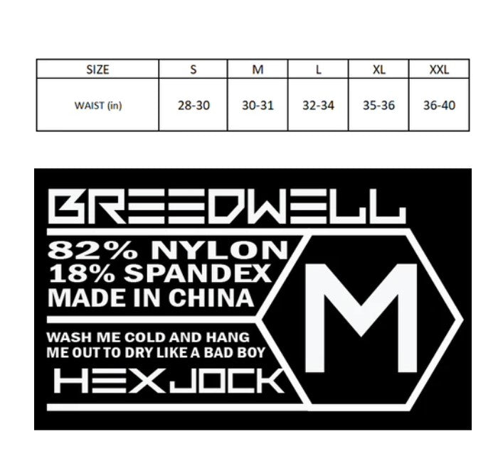 BREEDWELL HEX Jock With Mesh Pouch & Silicone “Wet Look'' Black Jockstrap 25 - SexyMenUnderwear.com