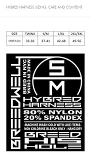 BREEDWELL Hybred Body Harness With Removable Snaps Adujstable in Blue - SexyMenUnderwear.com