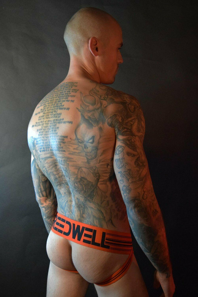BREEDWELL Jock Old-School Woven Jockstrap CUMDUMP Classic Orange 4 - SexyMenUnderwear.com