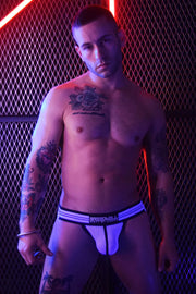 BREEDWELL Jockstrap EXPOSER Sexy Sheer Mesh Jock White 1 - SexyMenUnderwear.com