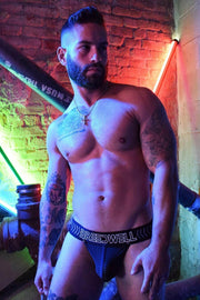 BREEDWELL Jockstrap Stretch-Mesh Pouch BreedCore 3D-Silicone Band Black 28 - SexyMenUnderwear.com