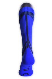 BREEDWELL Knee Socks HYBRID Bold Logo Lined Angled Royal Sock 14 - SexyMenUnderwear.com
