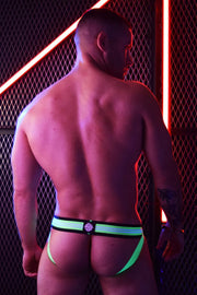 BREEDWELL Mesh Jock Exposer High-End Neon Green Jockstrap 1 - SexyMenUnderwear.com