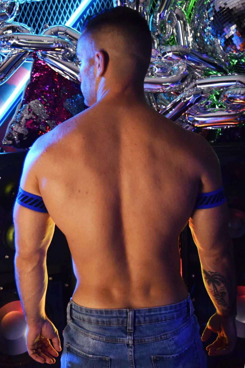 BREEDWELL Reversible Armbands Magnum Blue (1) 36 - SexyMenUnderwear.com