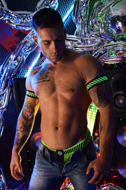 BREEDWELL Reversible Armbands Magnum Neon Green (1) 36 - SexyMenUnderwear.com