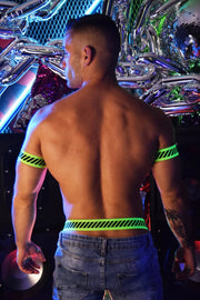 BREEDWELL Reversible Armbands Magnum Neon Green (1) 36 - SexyMenUnderwear.com