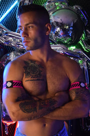 BREEDWELL Reversible Armbands Magnum Pink (1) 36 - SexyMenUnderwear.com