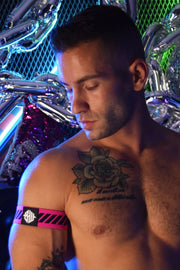 BREEDWELL Reversible Armbands Magnum Pink (1) 36 - SexyMenUnderwear.com