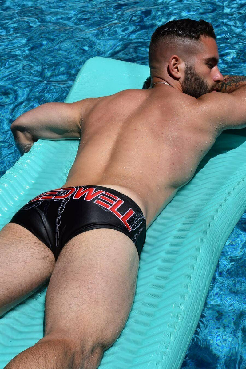 BREEDWELL Swimwear CHAINS Swim-Brief Black-Based Swimsuit Brazilian cut 10 - SexyMenUnderwear.com