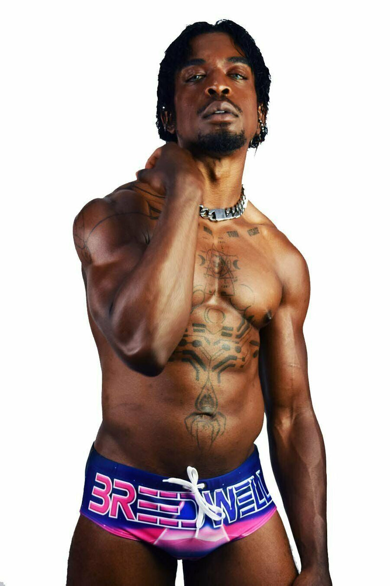 BREEDWELL Swimwear Retro Dreams Swim-Brief Atari fantasy 80s Brazilian Cut 10 - SexyMenUnderwear.com