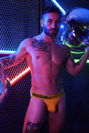 BREEDWELL Trade Jock Simple and Stylish Jockstrap Yellow 28 - SexyMenUnderwear.com