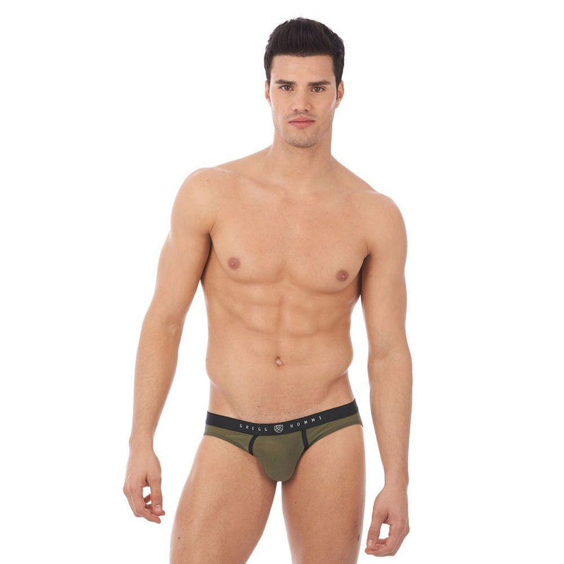 Brief Gregg Homme Torridz Hyper-Stretch Briefs Khaki 87423 10 - SexyMenUnderwear.com