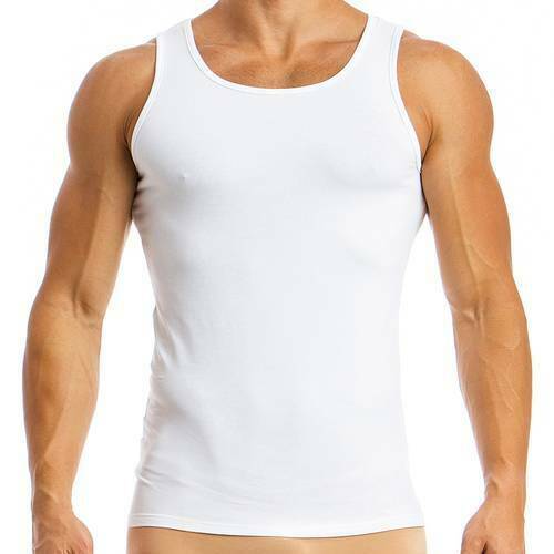Camisole Modus Vivendi Tank top Basics Line Cotton Tanktop White 02831 57 - SexyMenUnderwear.com