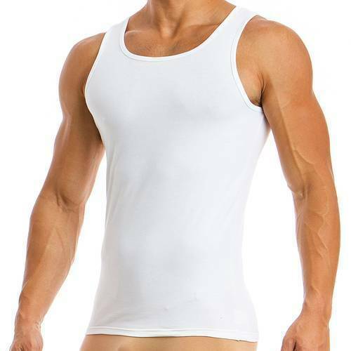 Camisole Modus Vivendi Tank top Basics Line Cotton Tanktop White 02831 57 - SexyMenUnderwear.com