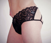 CANDYMAN Jockstrap Microfiber Stretchy Fabric Sexy Jock Black 99232 7 - SexyMenUnderwear.com