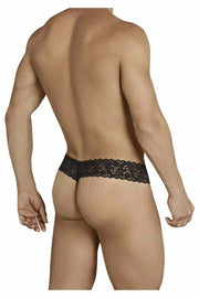 CANDYMAN Lace Thong Sexy Front Super Stretch Black 99370 6 - SexyMenUnderwear.com