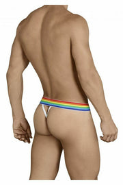 CandyMan Mens Thongs MicroFiber Roupa Interior Masculina White 99388 1 - SexyMenUnderwear.com