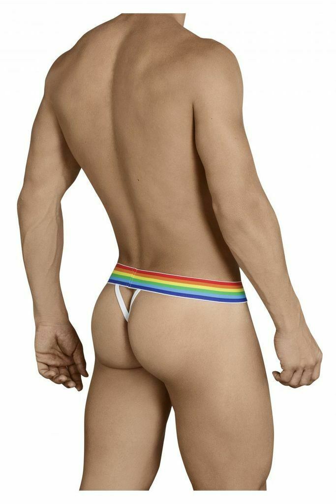 CandyMan Mens Thongs MicroFiber Roupa Interior Masculina White 99388 1 - SexyMenUnderwear.com