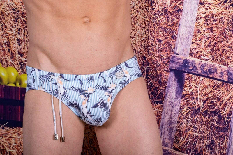Clever Swimwear Cockatoos Swimsuit Swim Brief 0681 4 - SexyMenUnderwear.com