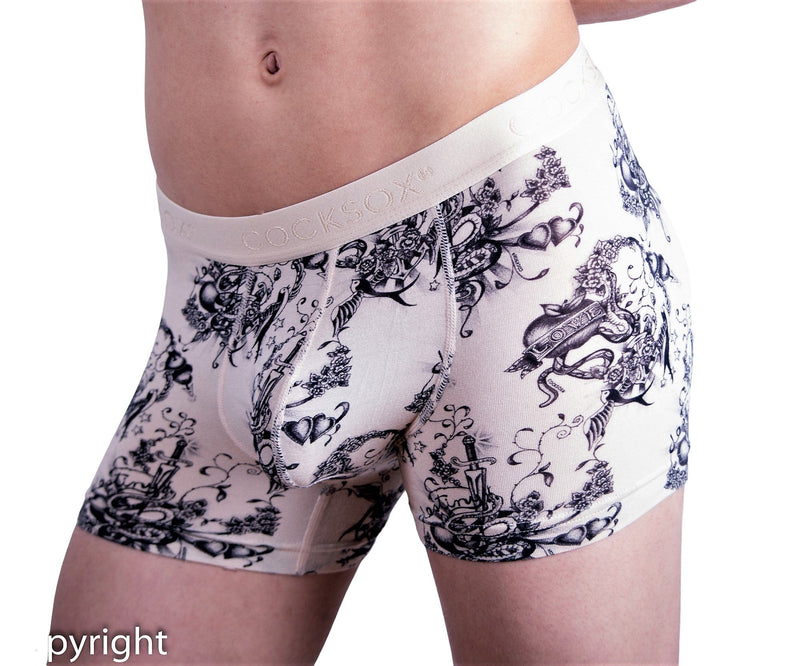 Cocksox Boxer Trunk Men Long Boxers Micro modal Inked CX12INK 18 - SexyMenUnderwear.com