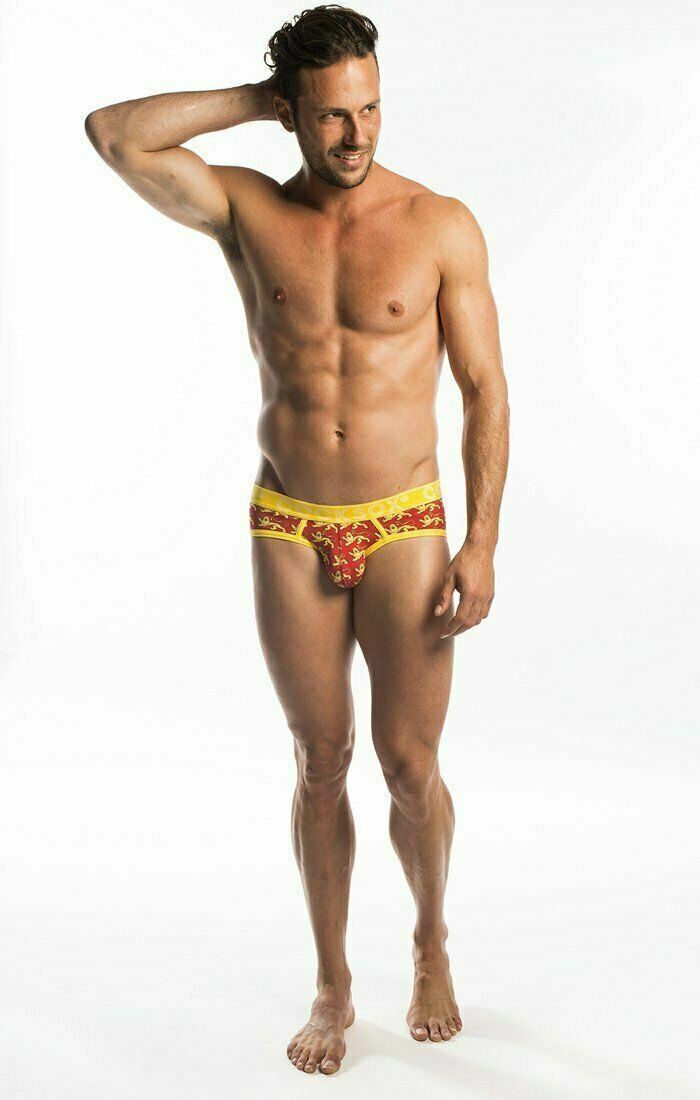 Cocksox Brief Enhancer Pouch Sport Briefs Conqueror Dragon Red CX76CQ 23