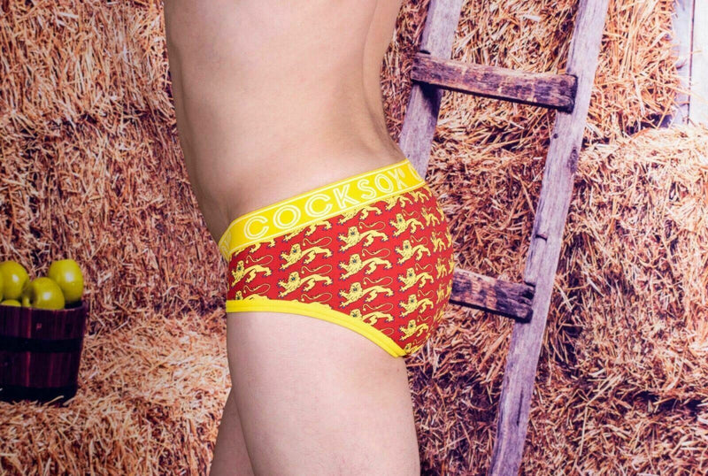 Cocksox Brief Enhancer Pouch Sport Briefs Conqueror Dragon Red CX76CQ 23