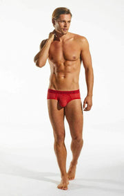 CockSox Brief Enhancer Sheer Slip See Trough Briefs Red CX76SH 9 - SexyMenUnderwear.com