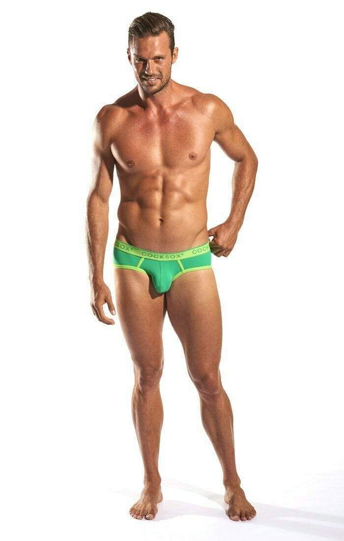 Cocksox CockSox Brief Sumac Enhancer Slip Briefs Pouch Supplex Green CX76N 10