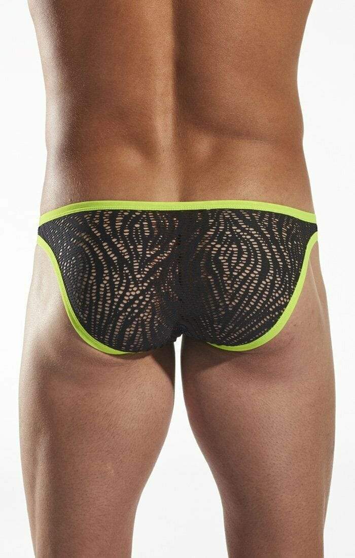 Cocksox CockSox Briefs Enhancer Pouch Shredded Brief Men Slip Atomic Green CX01SD 9