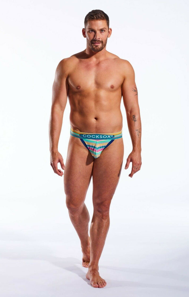 COCKSOX Jockstrap Enhancing Pouch Jock Cape Canaveral Stripe CX21N 13 - SexyMenUnderwear.com