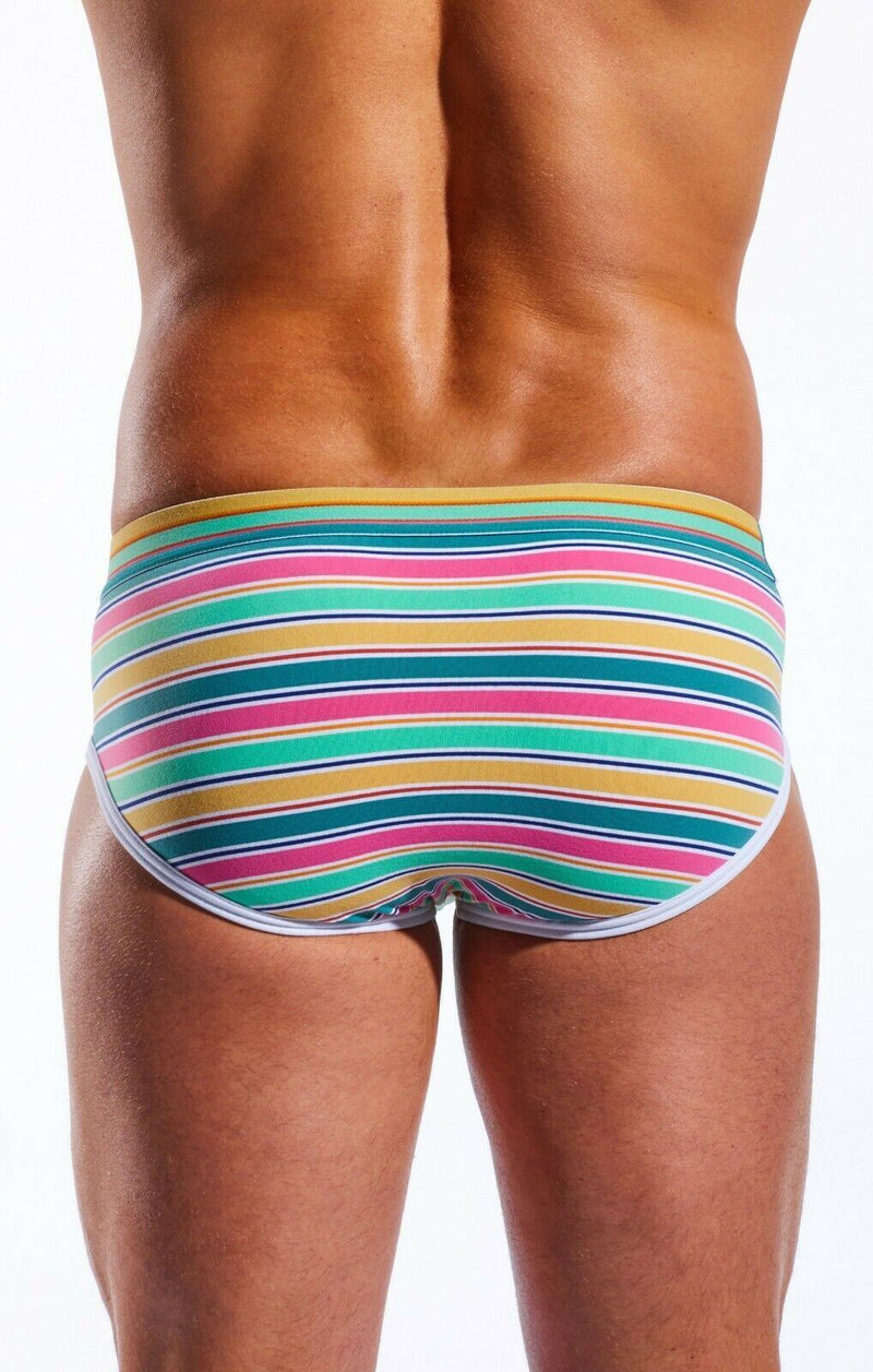 COCKSOX Sport Briefs Contour Pouch Retro Cape Canaveral Stripe CX76N 9 - SexyMenUnderwear.com