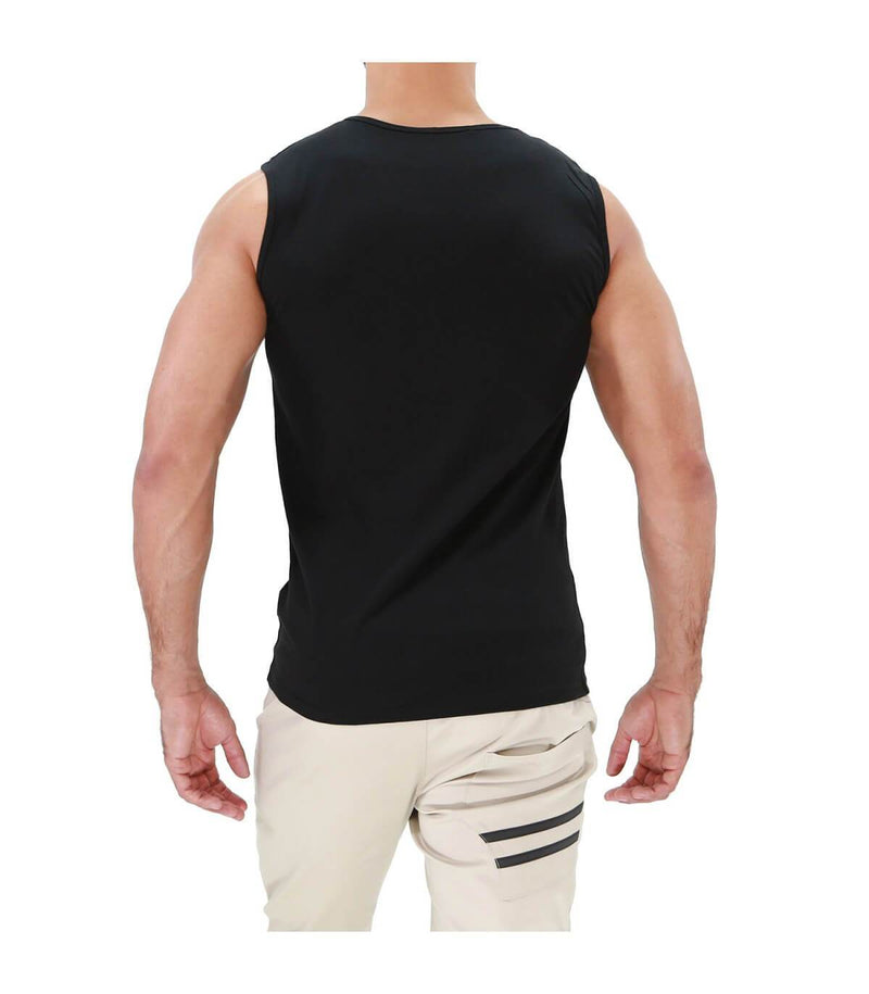 Débardeur TOF PARIS Round Collar Tanktop YOU 100% Cotton Jersay Tank Black 12 - SexyMenUnderwear.com