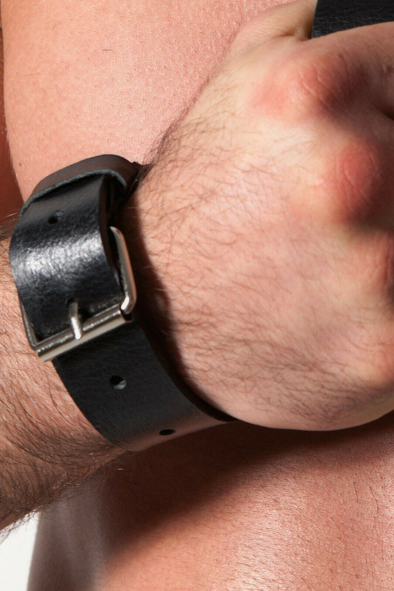 DESTRUCTIVE FETISH Bracelet 100% Handmade Leather O/S 3 - SexyMenUnderwear.com