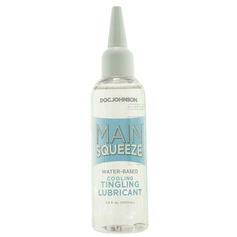 DOC Johnson Main Squeeze Water-Based Cooling Tingling Lubricant in 3.4o I - SexyMenUnderwear.com