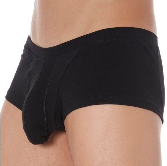 DOREANSE Boxer Adonis Hipster Trunk Soft Cotton Black 1750 8 - SexyMenUnderwear.com