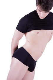DOREANSE Boxer Adonis Hipster Trunk Soft Cotton Black 1750 8 - SexyMenUnderwear.com