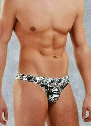 DOREANSE Mens Thong lingerie CITY PRINT 1398 7 - SexyMenUnderwear.com