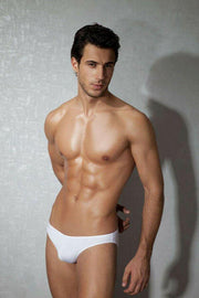 DOREANSE Micro Brief Basic Mens Slip Homme Casual Underwear White 1281 13 - SexyMenUnderwear.com