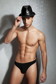Doreanse Thong Hang Loose Low-Rise Lean Cut Thongs Black 1280 - SexyMenUnderwear.com
