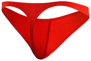 Doreanse Thongs Hang Loose Low-Rise Lean Cut Cotton Thong Red 1280 - SexyMenUnderwear.com