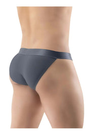 ErgoWear Bikini Briefs MAX XX Low-Rise Lean Cut in Dark Gray 1287 65 - SexyMenUnderwear.com