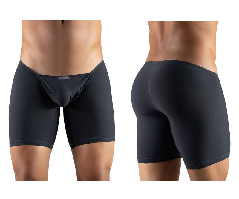 ErgoWear Boxer Briefs FEEL GR8 Quick-Dry Soft Long Boxer Dark Gray 1134 45 - SexyMenUnderwear.com