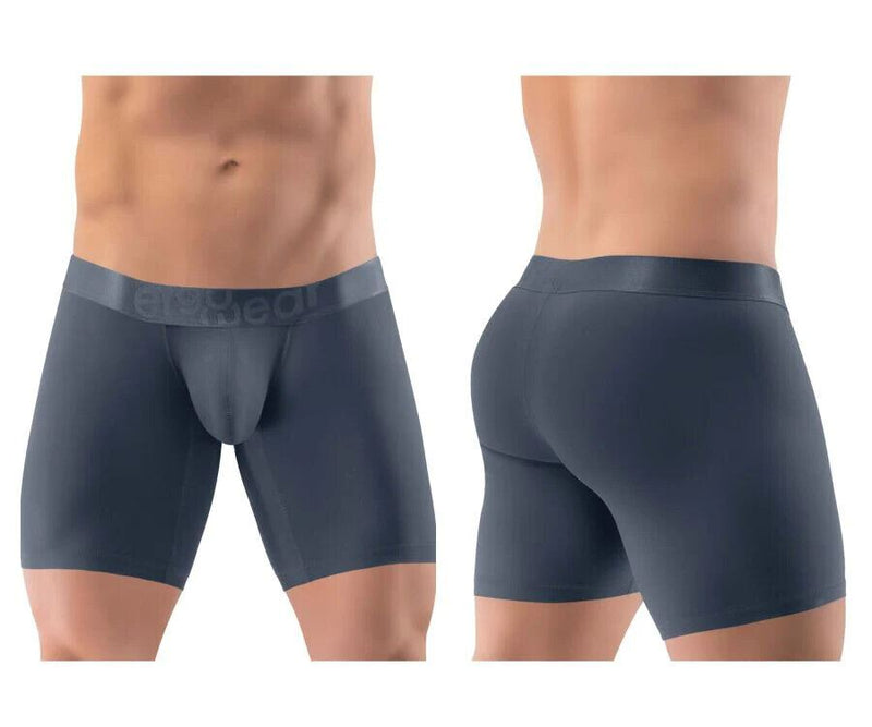 ErgoWear Boxer Briefs Stretchy MAX XX 3D-Pouch Midcut Dark Gray 1290 - SexyMenUnderwear.com