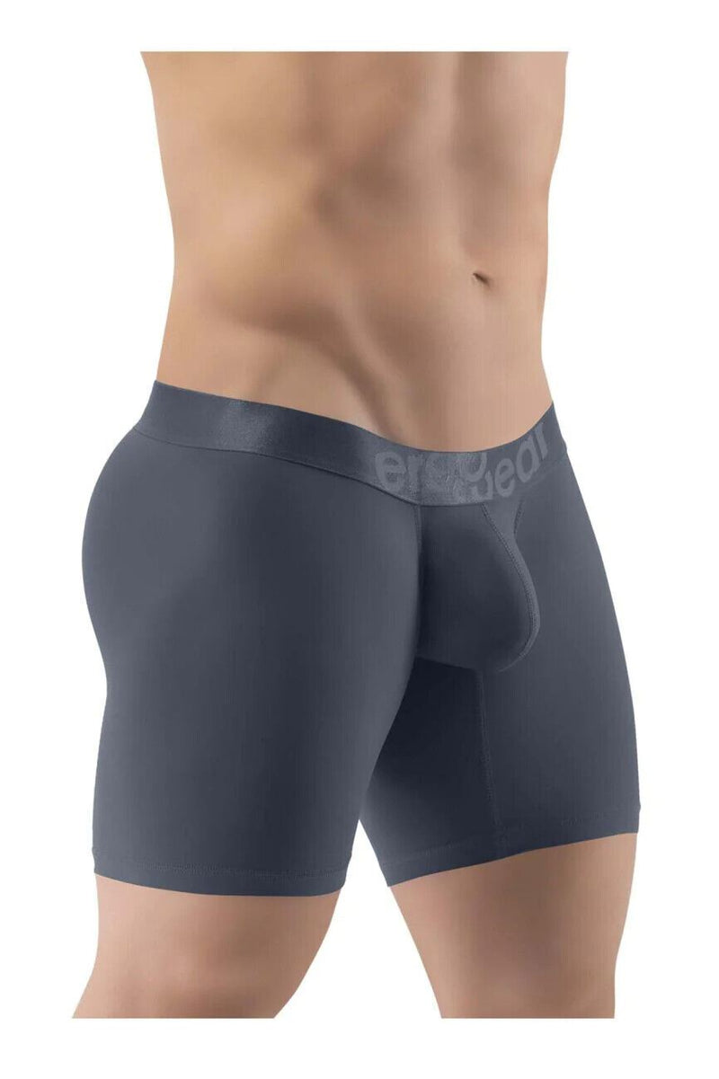 ErgoWear Boxer Briefs Stretchy MAX XX 3D-Pouch Midcut Dark Gray 1290 - SexyMenUnderwear.com