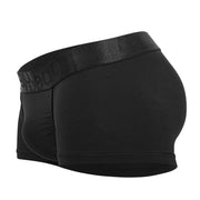 ErgoWear Boxer Feel XX Stretch Trunks Shape Retention Contoured Pouch Black 1407 - SexyMenUnderwear.com